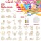 30 Wooden Magnet Painting Craft Kit, Paint Your Own Easter Art and Craft Supplies, Basket Stuffers Party Favors for Boys Girls, Classroom Prize Goodie Bag Gifts